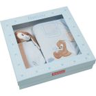 PROTEGE CARNET SANTE  Set Bleu protege carnet de santé + doudou Emil et