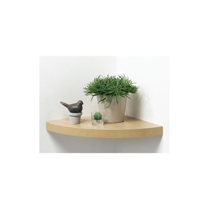 etagere d'angle murale 35 cm