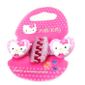  Paire de pinces "Hello Kitty" rose paillettes