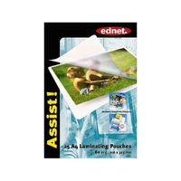RELIEUSE - PLASTIFIEUSE Ednet 25 pochettes de plastification A4 80µ
