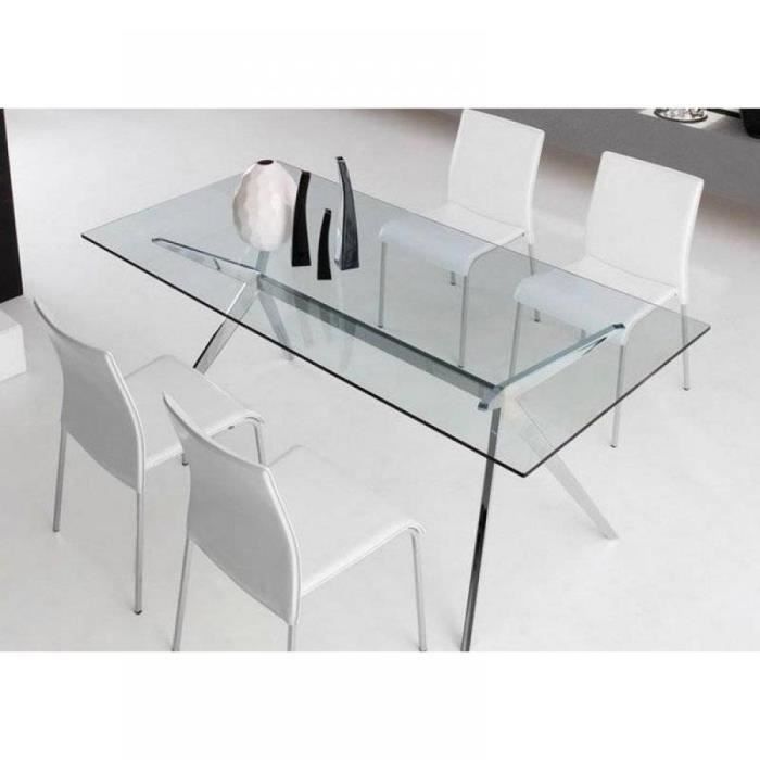 table verre 160x90