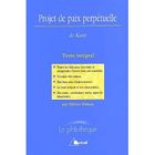 SCIENCES HUMAINES Projet de paix perpetuelle de kant