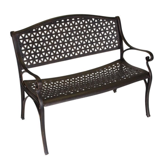 Banc banquette 2 places salon de jardin design contemporain fonte ...
