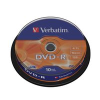 CD - DVD - BLU-RAY VIERGE POUR PC Verbatim DVD-R 16x (10)