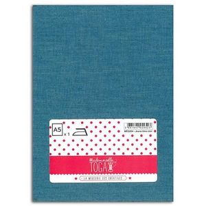 MLLE TOGA Tissu jeans thermocollant A5 - bleu clair