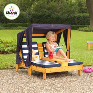 KIDKRAFT Double Chaise Longue avec Porte-Gobelets