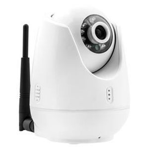 KONIG Caméra de surveillance IP Pan-Tilt intérieure VGA - Blanc
