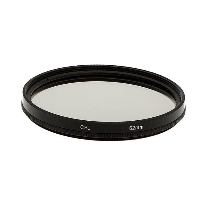 Filtre polarisant circulaire CPL 62mm Le filtre polarisant a pour