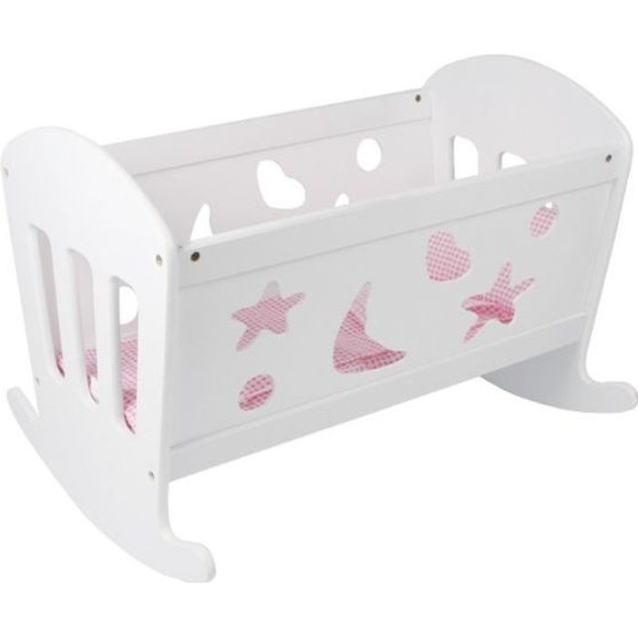 Berceau poupee en bois achat / vente jeux et jouets pas chers Les jolie photo de berceau en bois avec tiroir pour bb