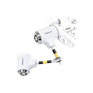 MOBILIS Câble dé sécurité ? Clé - Twin Security Lock - 1,5 m - Blanc