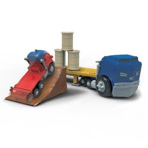 JACK ET LES CAMIONS Playset Véhicule + Rampe de Saut