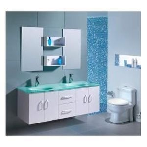 Meuble miroir salle de bain cdiscount double vasque