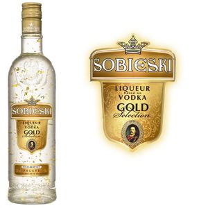 LIQUEUR Sobieski Gold 70cl agrémentée de paillettes d’or LIQUEUR Sobieski Gold 70cl agrémentée de paillettes d’or