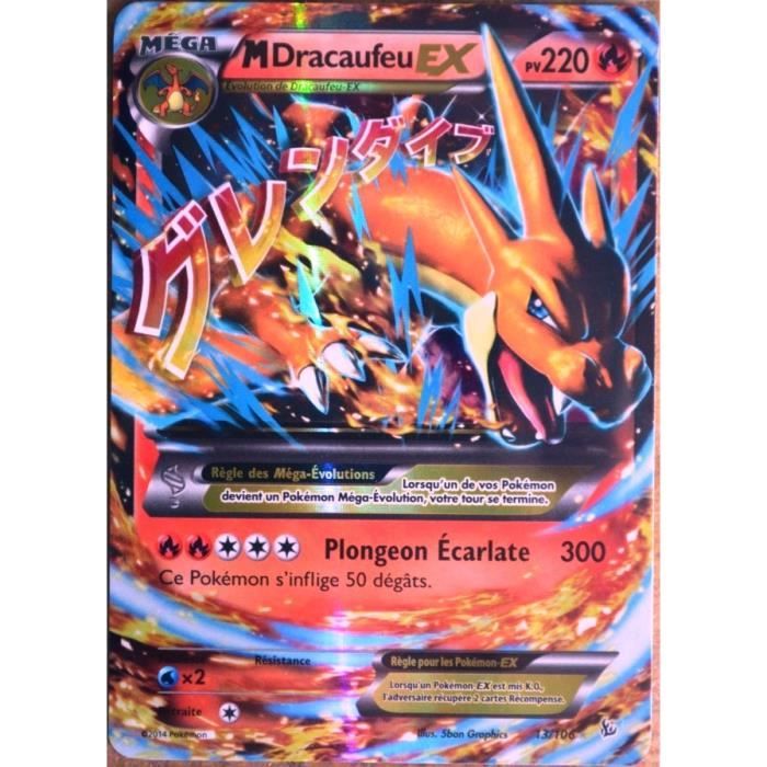 carte Pokémon 13 106 M Dracaufeu Ex 220 PV Série Xy Étincelles NEUF