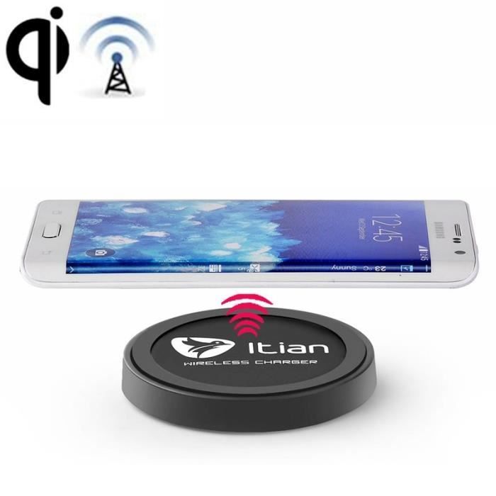 Itian Qi Wireless Charger for Nokia Lumia LG Samsung HTC Black