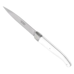 JEAN DUBOST Set de 6 couteaux Laguiole Stand-Up en Acier Inoxydable - Blanc