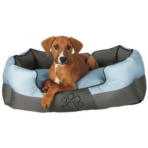 TRIXIE Lit Patty - 60x50 cm - Gris et bleu - Pour chien