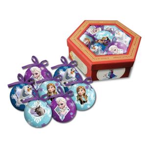 BOULE DE NOËL LA REINE DES NEIGES Lot de 7 boules de noël