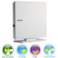 LECTEUR  -  GRAVEUR OPTIQUE EXTERNE Asus SDRW-08D2S-U Graveur 8x Slim blanc