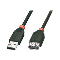 CABLE ET CONNECTIQUE POUR PERIPHERIQUE Lindy 31853 Rallonge USB 2.0, type A M/F noir 20cm