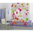 TAPIS BAIN - RIDEAU DOUCHE  Rideau de Douche 'Bubbles' 180x200 cm ROSE ROSE