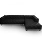 CANAPE - SOFA - BANQUETTE Canapé d'angle Luxman Noir
