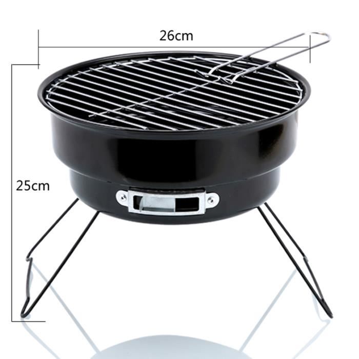 Barbecue de mini Pliant Barbecue au charbon de piquenique pour la