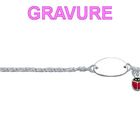 BRACELET - GOURMETTE Bracelet Enfant Plaque Coccinell…