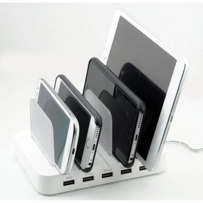 Ports Usb Chargeur Station Usb Station De Recharge Multi Usage Pour