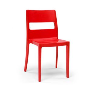 chaise de cuisine rouge pas cher