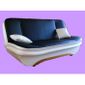  canapé convertible ROKI noir et blanc
