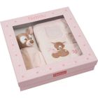 PROTEGE CARNET SANTE  Set Rose protege carnet de santé + doudou Emil et