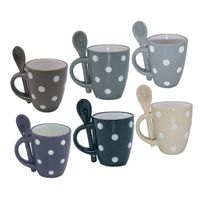 BOL - MUG - MAZAGRAN Boite de 6 mini mugs 80 ml + 6 cuillères céramique
