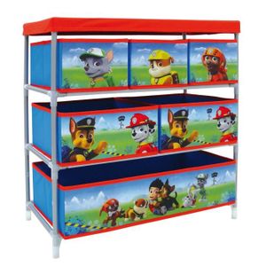 PAT PATROUILLE Rangement 6 Bacs