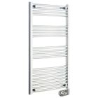  Sèche serviettes 500W cintré chromé