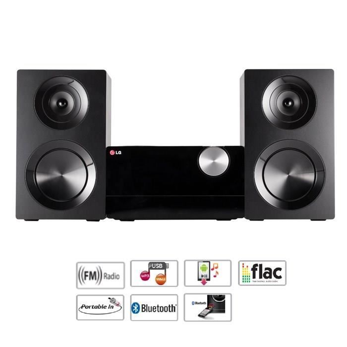 LG CM2440 Micro Chaîne HiFi bluetooth USB 100W chaine hi fi, prix