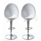  2 chaises de bar blanches - Ateca