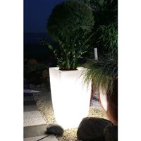 POT LUMINEUX - OBJET LUMINEUX  Pot lumineux BOREAL blanc télécommandable
