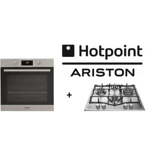 PACK Cuisson HOTPOINT: FA2 540 P IX HA-Four électrique multifonction-Chaleur tournante-66L + EHP640(X)/HA-Table de cuisson Gaz