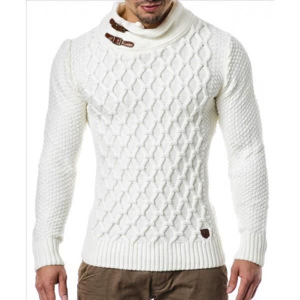 Pull Homme Laine Blanc Achat / Vente pull Pull Homme Laine