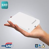 DISQUE DUR EXTERNE Intenso Memory Station 640 Go Blanc