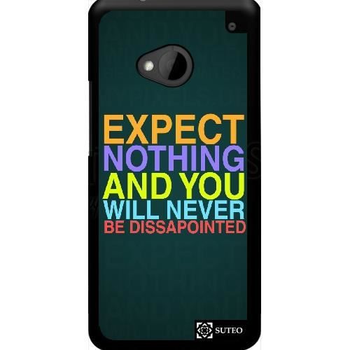 coque htc one m7 expect nothing ref 645 achat coque htc one m7 expect nothing ref 645 achat