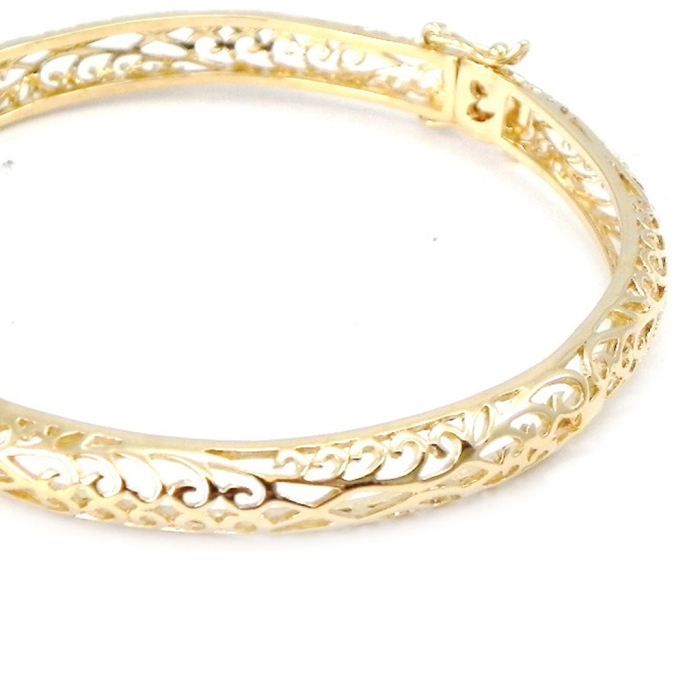 Bracelet Plaqué Or \u0026quot;Filigranas\u0026quot;