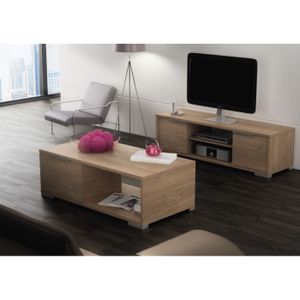 SEJOUR COMPLET ZWIN Ensemble Meuble TV + Table Basse