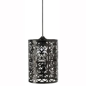 TANGER Lustre - suspension noire ?19cm. Hauteur 25 cm