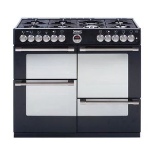 STERLING PSTERG110DFB - Piano de cuisson table gaz-7 br?leurs-Fours 4 cavités-grill,multifonctions,chaleur ventilée-mijotage-Noir