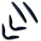 PROTECTION EXTÉRIEURE Kit de protection de portes 4 pcs adhesifs noirs