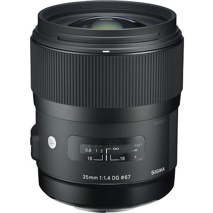 SIGMA Objectif 35mm F1.4 DG HSM Canon - Achat / Vente objectif - Cdiscount