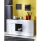  PABLO Rangement Blanc haute brillance 139x78x40cm