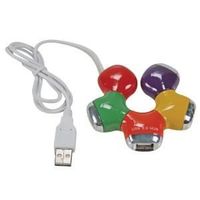 HUB HUB USB 2.0 - 4 PORTS MULTICOLORE